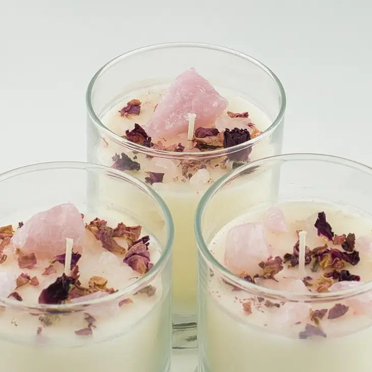 Crystal Candles - www.chasethebutterflies.com