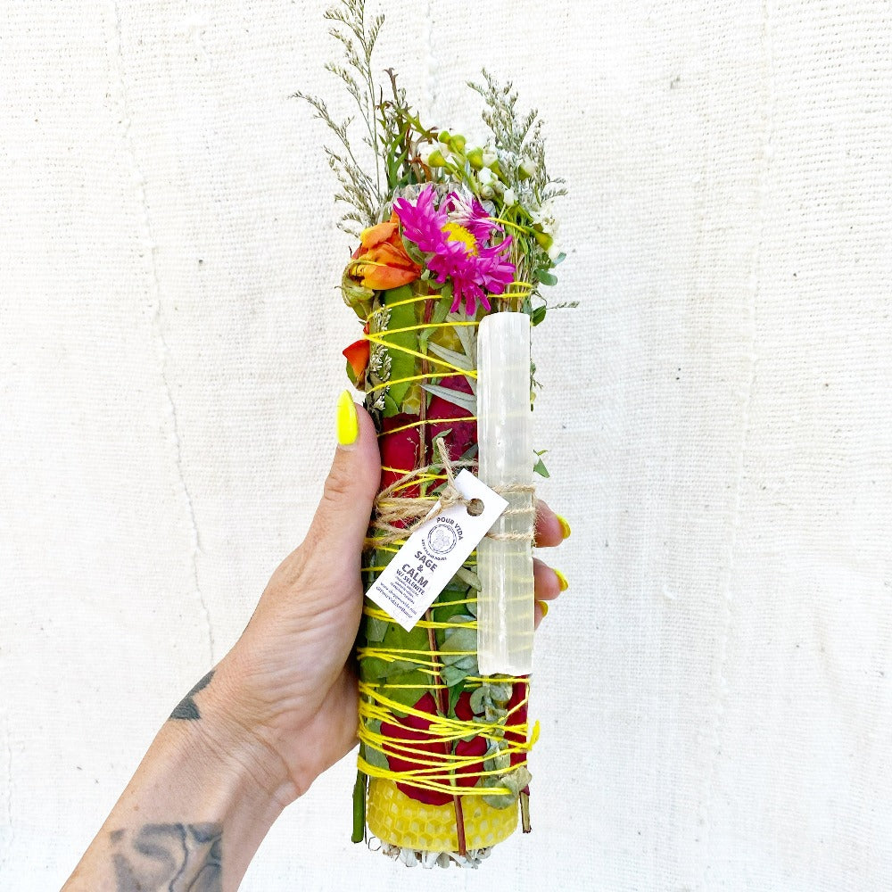 Herbal Smudge Stick www.chasethebutterflies.com