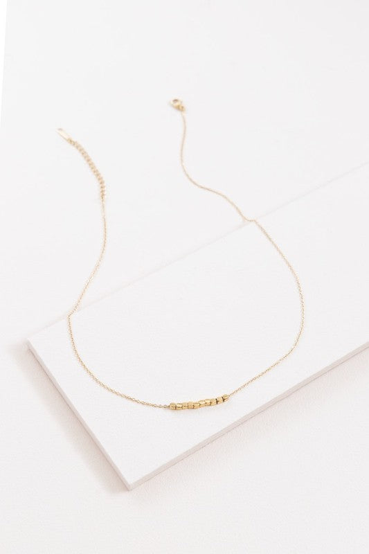 Cubed Necklace 14K