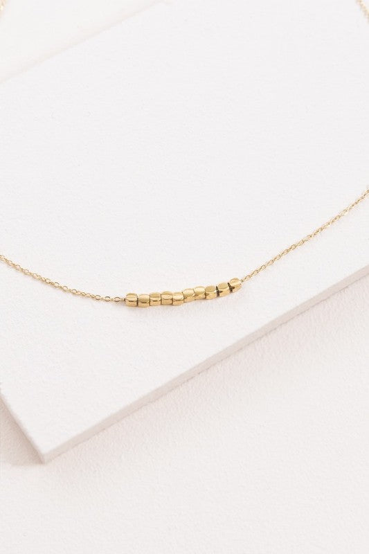 Cubed Necklace 14K