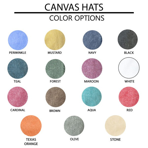 Embroidered Summer Sun Canvas Hat