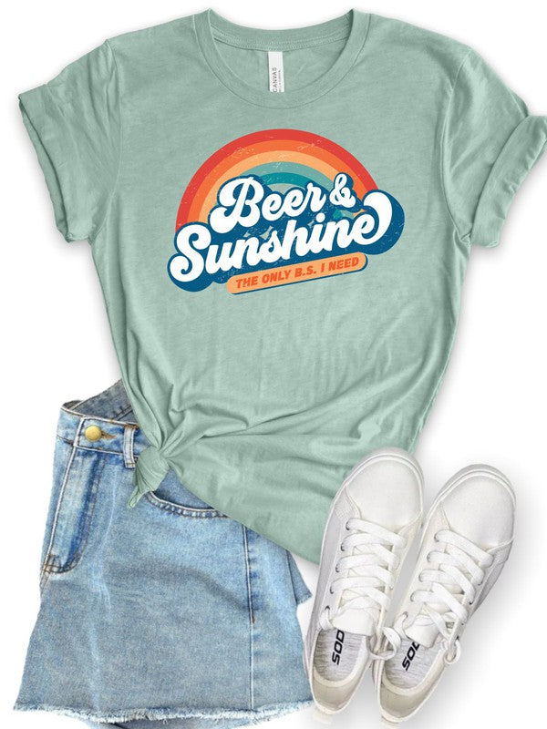 Beer and Sunshine Only BS I Need Softstyle Tee