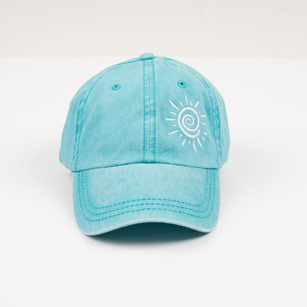 Embroidered Summer Sun Canvas Hat