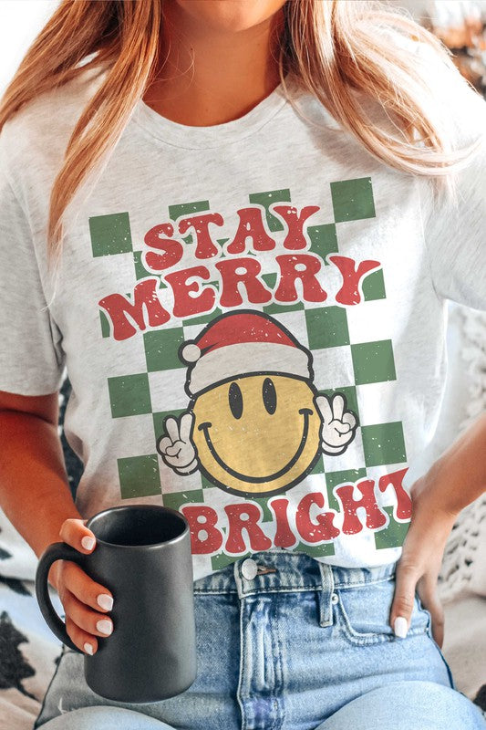 Stay Merry & Bright Happy Face