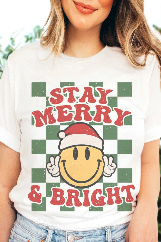 Stay Merry & Bright Happy Face