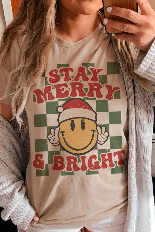 Stay Merry & Bright Happy Face