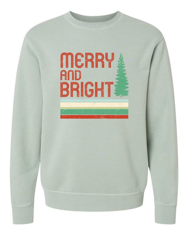 Retro Merry & Bright Crewneck