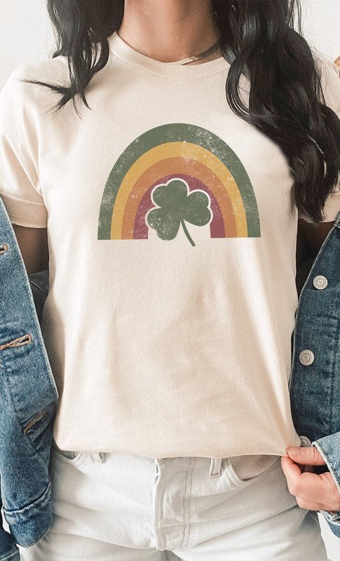 Rainbow Shamrock PLUS SIZE Graphic Tee