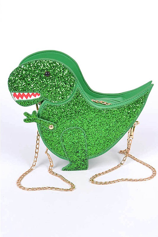 Glitter Dinosaur Iconic Swing Bag