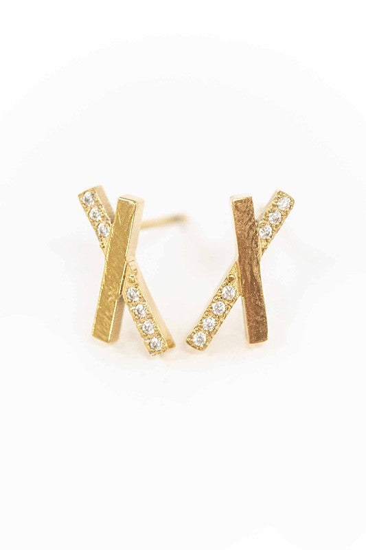 Crossroads Stud Earrings