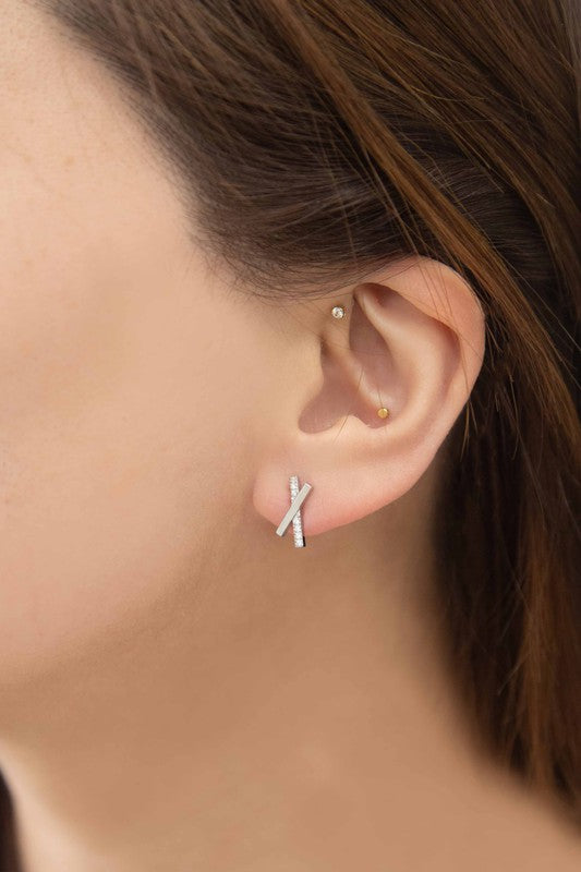 Crossroads Stud Earrings