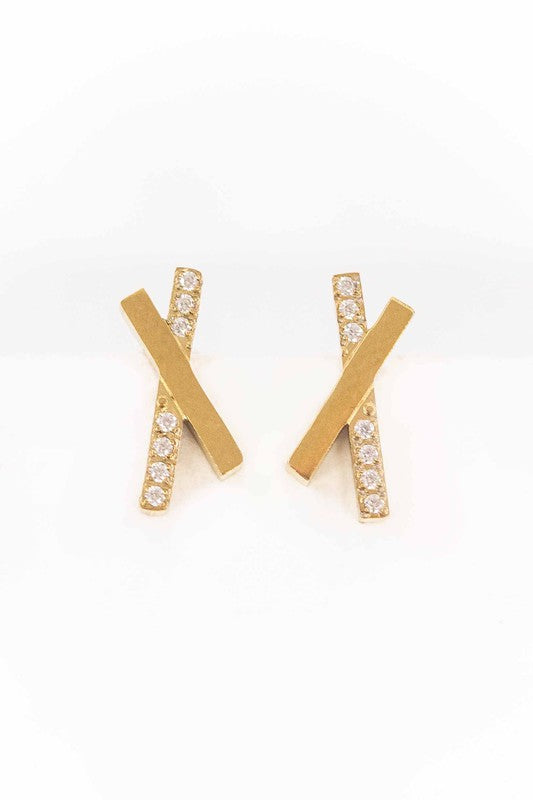 Crossroads Stud Earrings