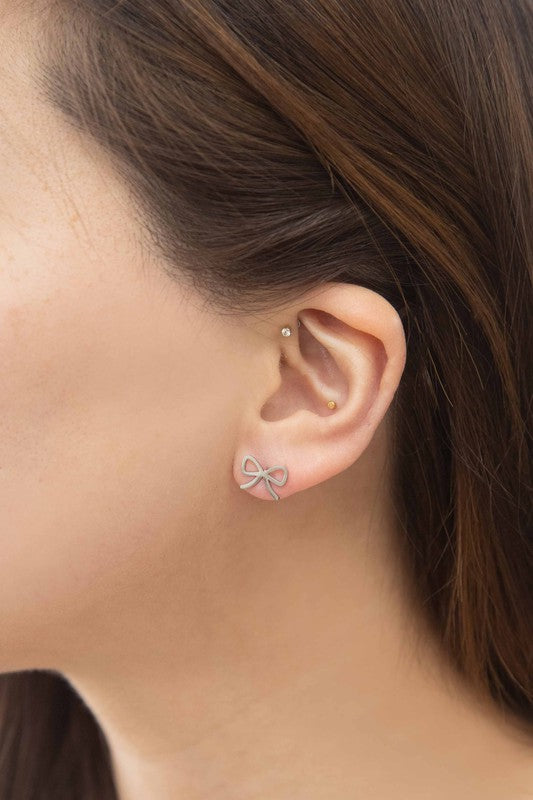 Cute Bow Stud Earrings