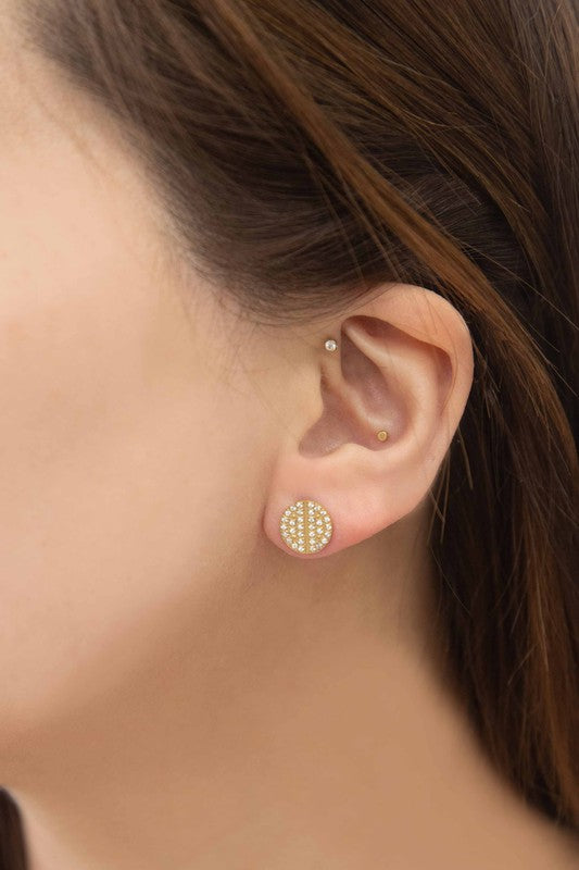 Cent Stud Earrings