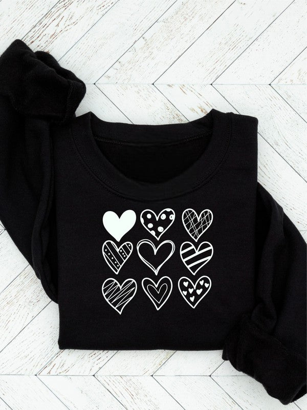 Nine Heart Valentine Sweatshirt