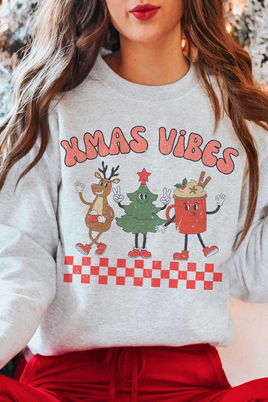 XMAS VIBES Graphic Crewneck