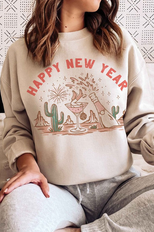 Retro Happy New Year Crewneck