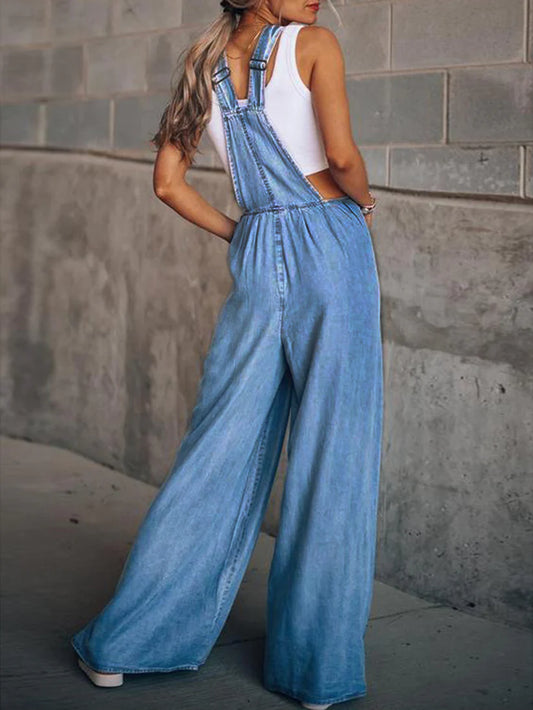 Wide Leg Overalls