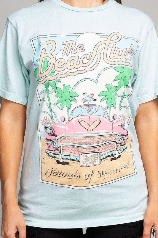 The Beach Club Car Graphic Top