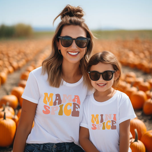 Mama & Mini Matching Fall T-shirts - www.chasethebutterflies.com