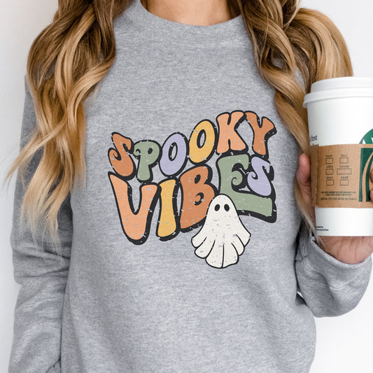 Spooky Vibes Crew Neck - www.chasethebutterflies.com