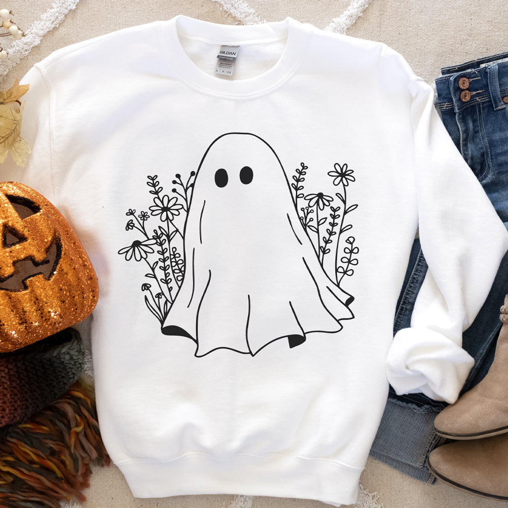 BOHO Ghost crewneck - www.chasethebutterflies.com