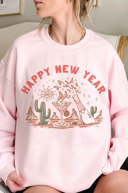 Retro Happy New Year Crewneck