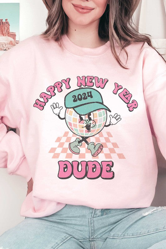 Happy New Year Dude Crewneck