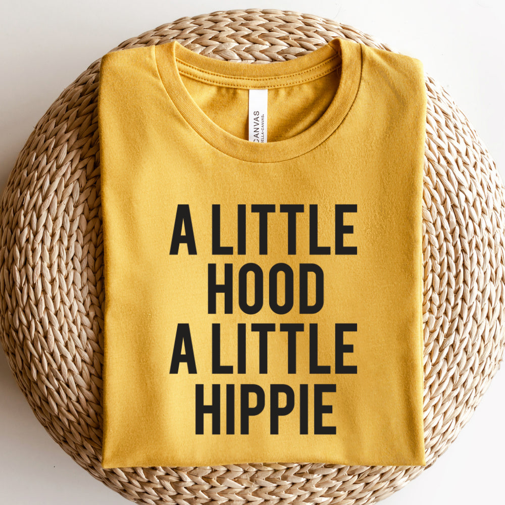 A little hood a little hippie graphic tshirt www.chasethebutterflies.com