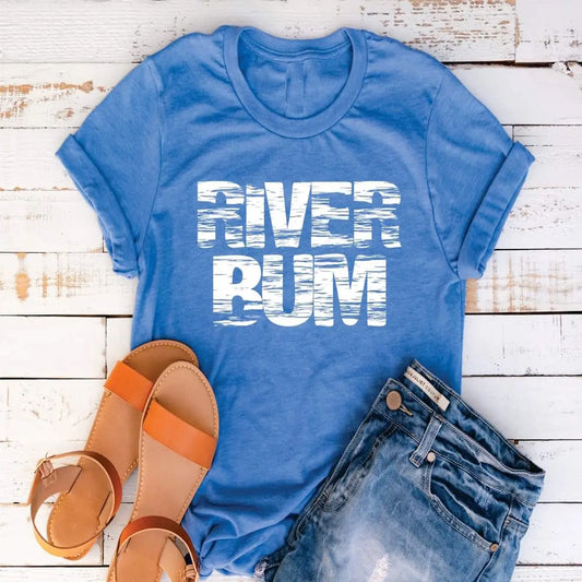 River Bum graphic t-shirt www.chasethebutterflies.com