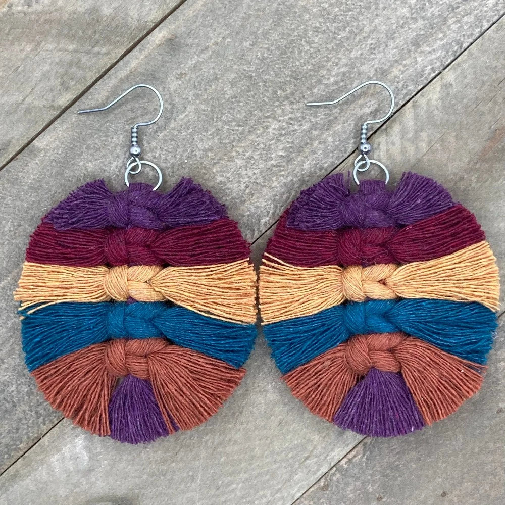 Macrame Earrings - www.chasethebutterflies.com